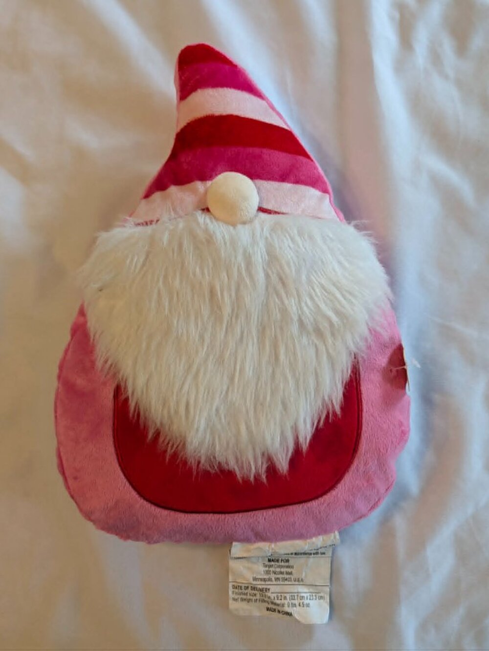 Target Gnome Decorative Throw Pillow Plush Stuffed Animal NWT Gift Present Love